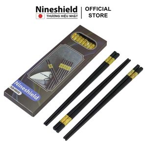 Hộp 10 đôi đũa mạ vàng Nineshield NS02 - Ảnh 2