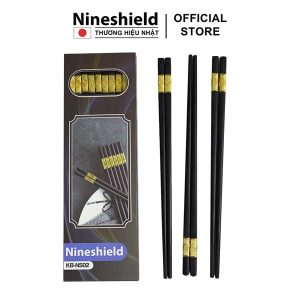 Hộp 10 đôi đũa mạ vàng Nineshield NS02 - Ảnh 3
