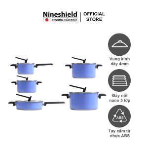 Bộ nồi chảo Nineshield KB-BNI66 - Chống dính chất lượng cao