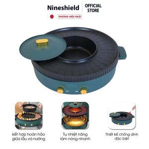 Nồi lẩu nướng điện đa năng nineshield KB-518 - Tiết kiệm điện - Ảnh 2