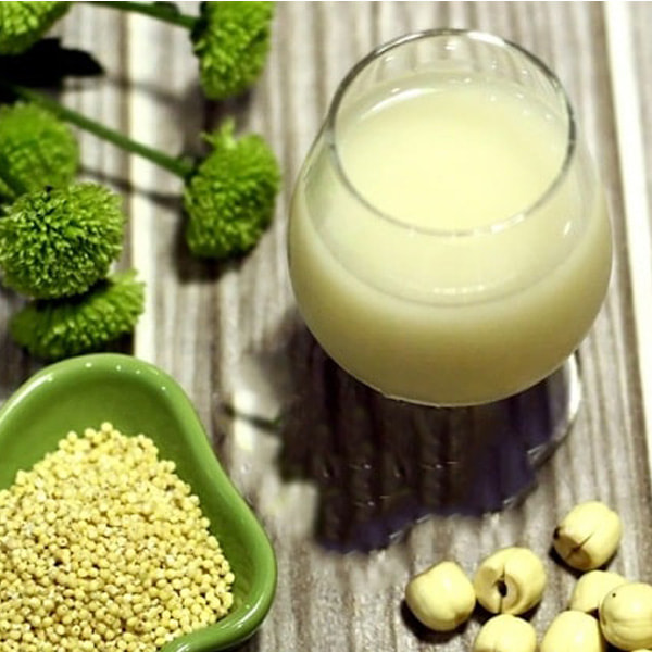Sữa hạt sen với đậu phộng