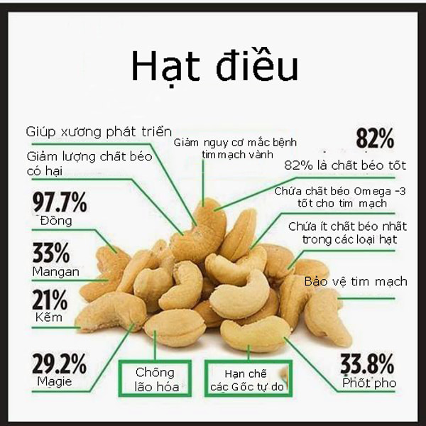 Công dụng của sữa hạt điều