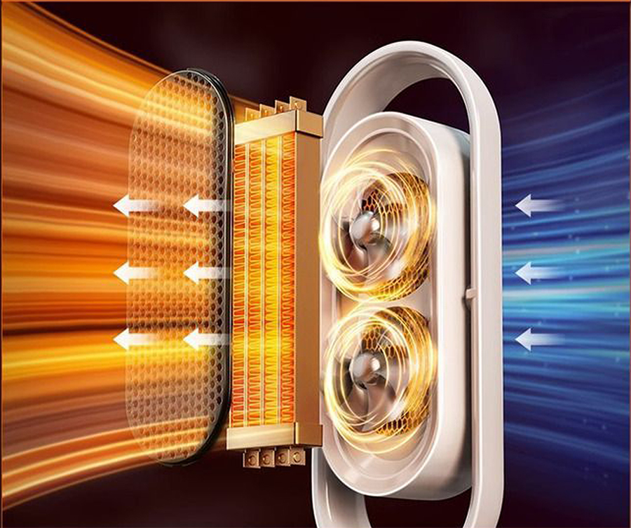 cấu tạo máy sưởi gốm