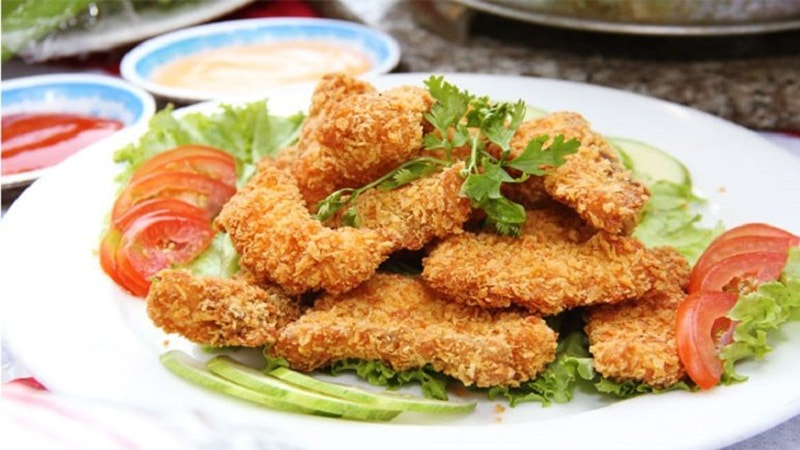 Món cá chiên tẩm bột