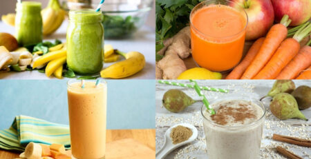 hoa quả kết hợp làm sinh tố ngon