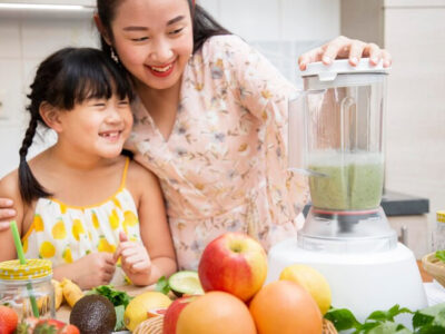 sinh tố trái cây cho bé
