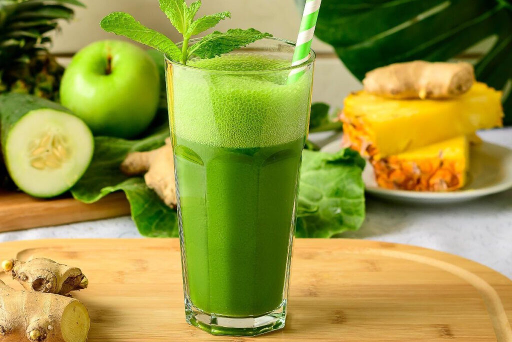 cách làm nước ép cần tây với dứa