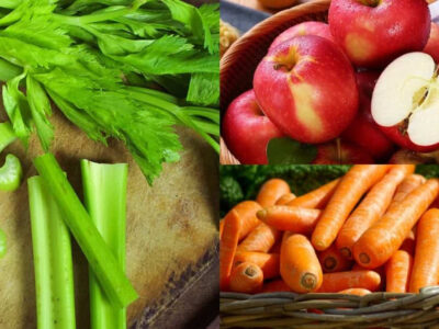 nước ép cần tây táo cà rốt