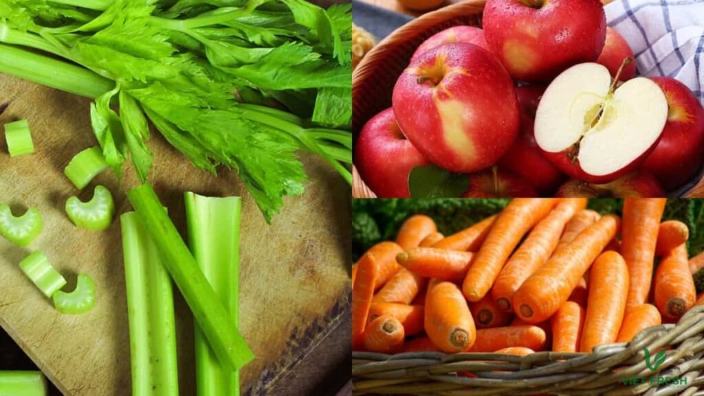 công thức nước ép cần tây cà rốt