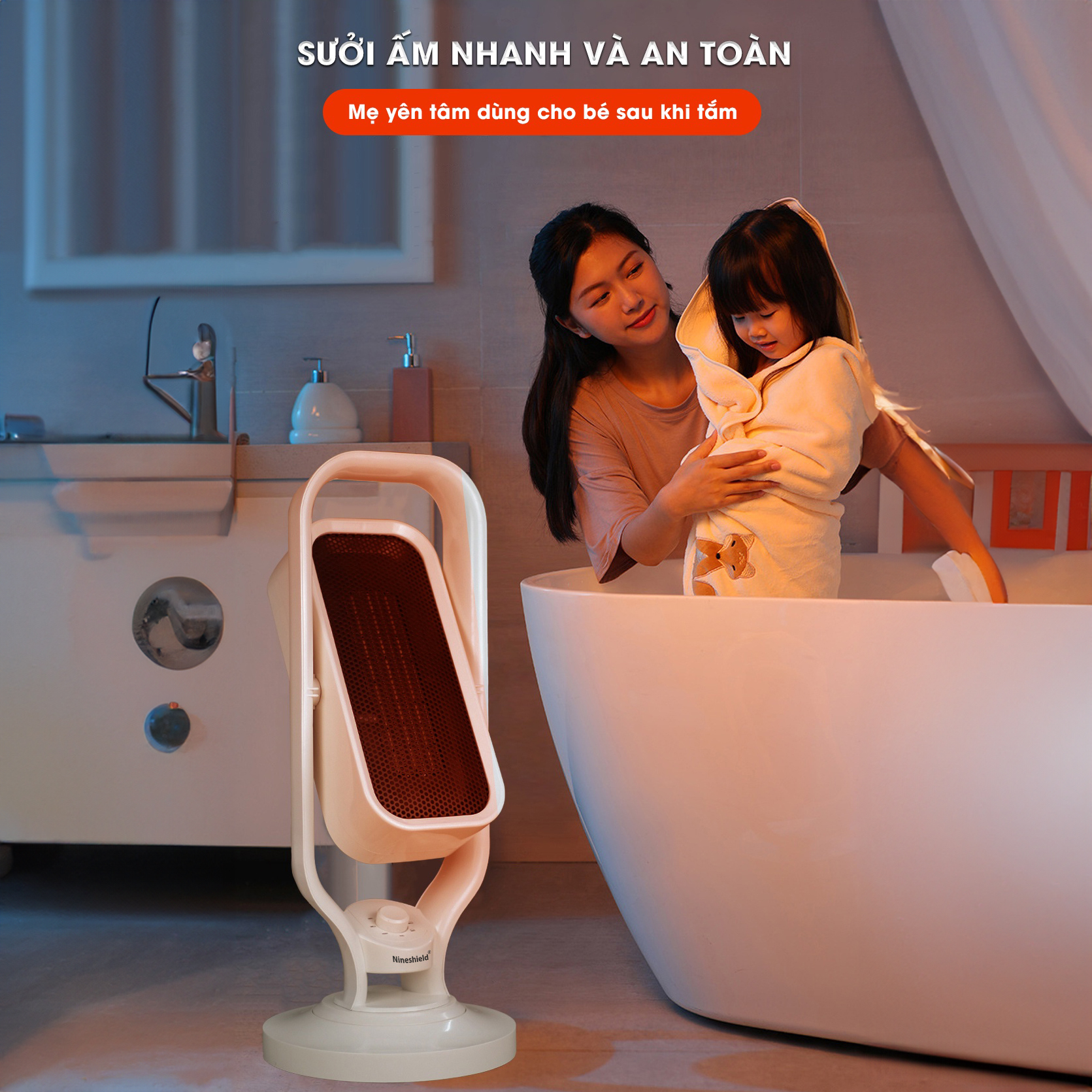 máy sưởi nào tốt cho bé