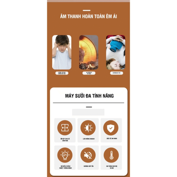 Ưu điểm máy sưởi KB-6502