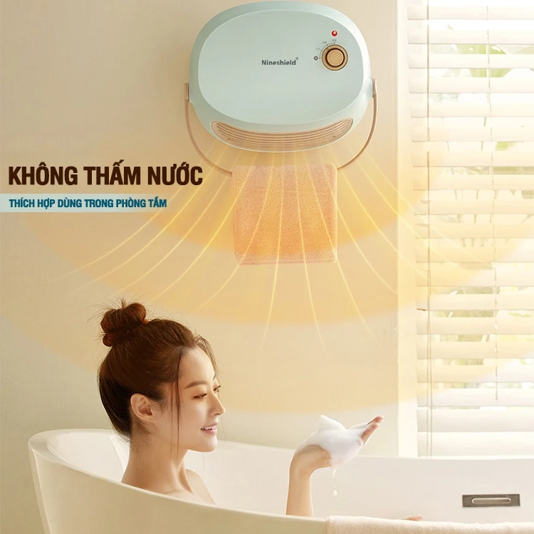 quạt sưởi treo tường nhà tắm