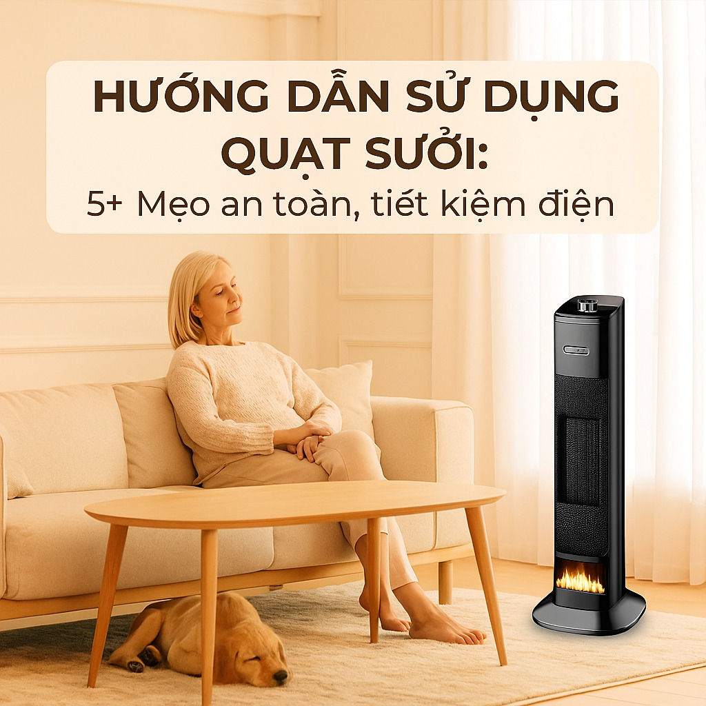 hướng dẫn sử dụng quạt sưởi