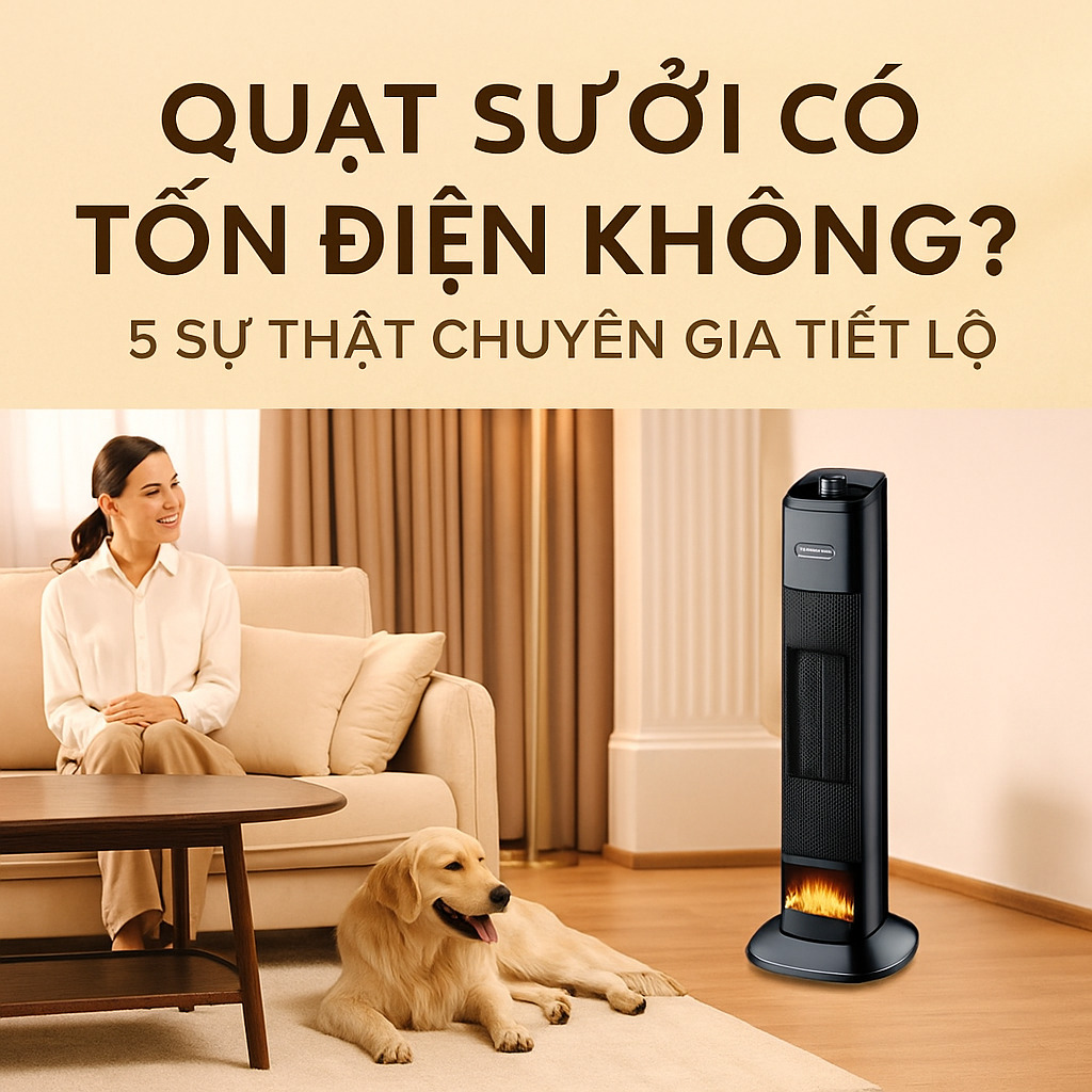 quạt sưởi có tốn điện không