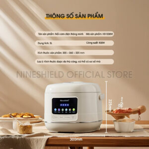 Nồi Cơm Điện Nineshield KB-1008M – Cơm Ngon Tròn Vị - Ảnh 5